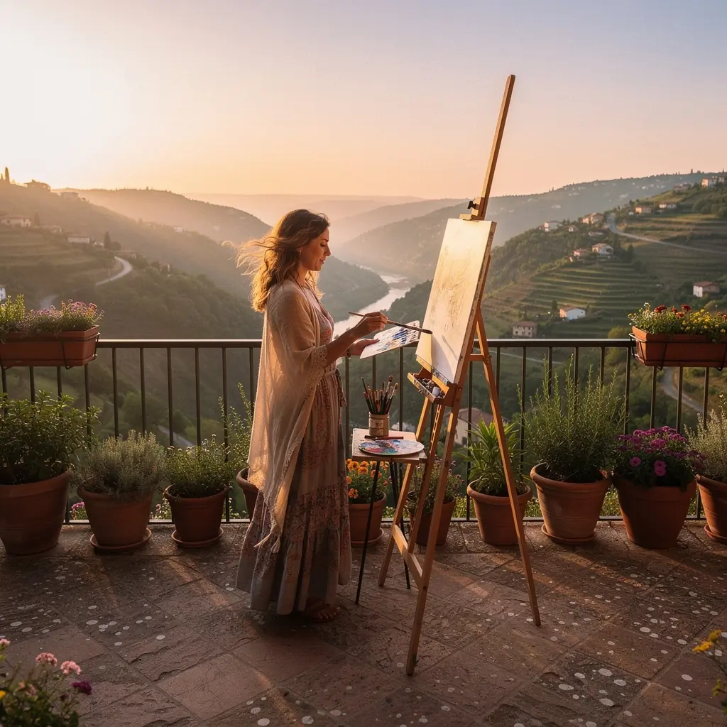 Светлый уютный интерьер квартиры с большими окнами и панорамным видом.