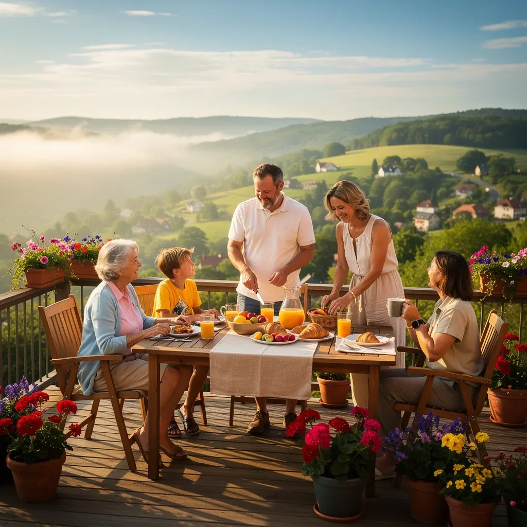 Аренда дома на склоне холма с живописным видом на долину