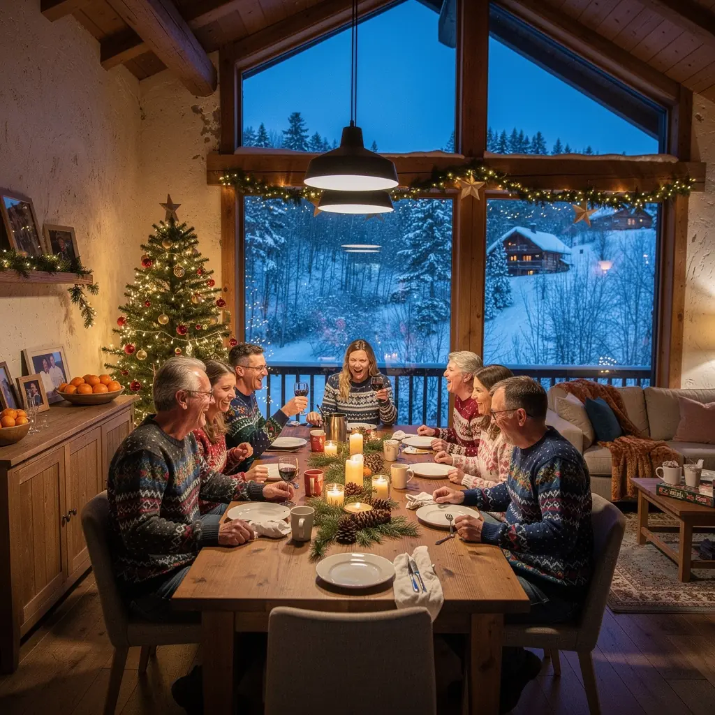 Терраса с мебелью для отдыха и захватывающим видом на долину.