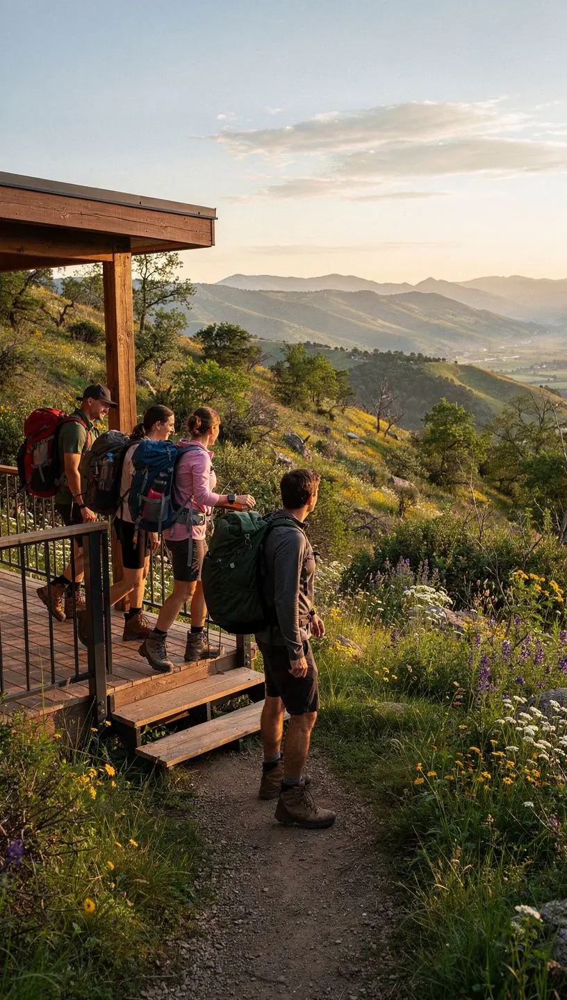 Аренда дома на склоне холма с панорамным видом на долину.